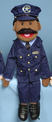 28" Policeman Puppet Black - Puppethut