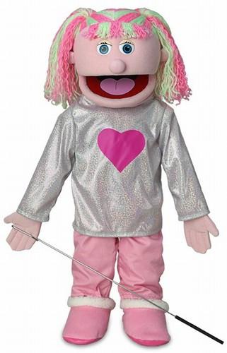 25 Susie, Peach Girl, Full Body, Ventriloquist Style Puppet